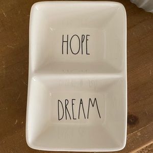 Rae Dunn hope dream large letter tray